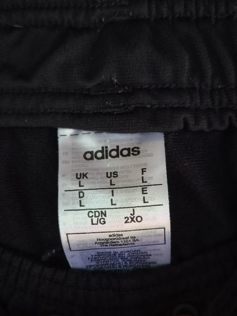 adidas Black Track Pants with White Side Stripes - Men
